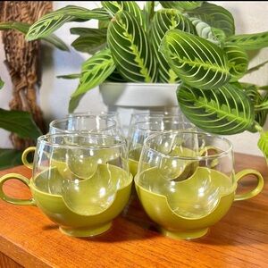 Vintage Pyrex Drinkups Roly Poly Glasses